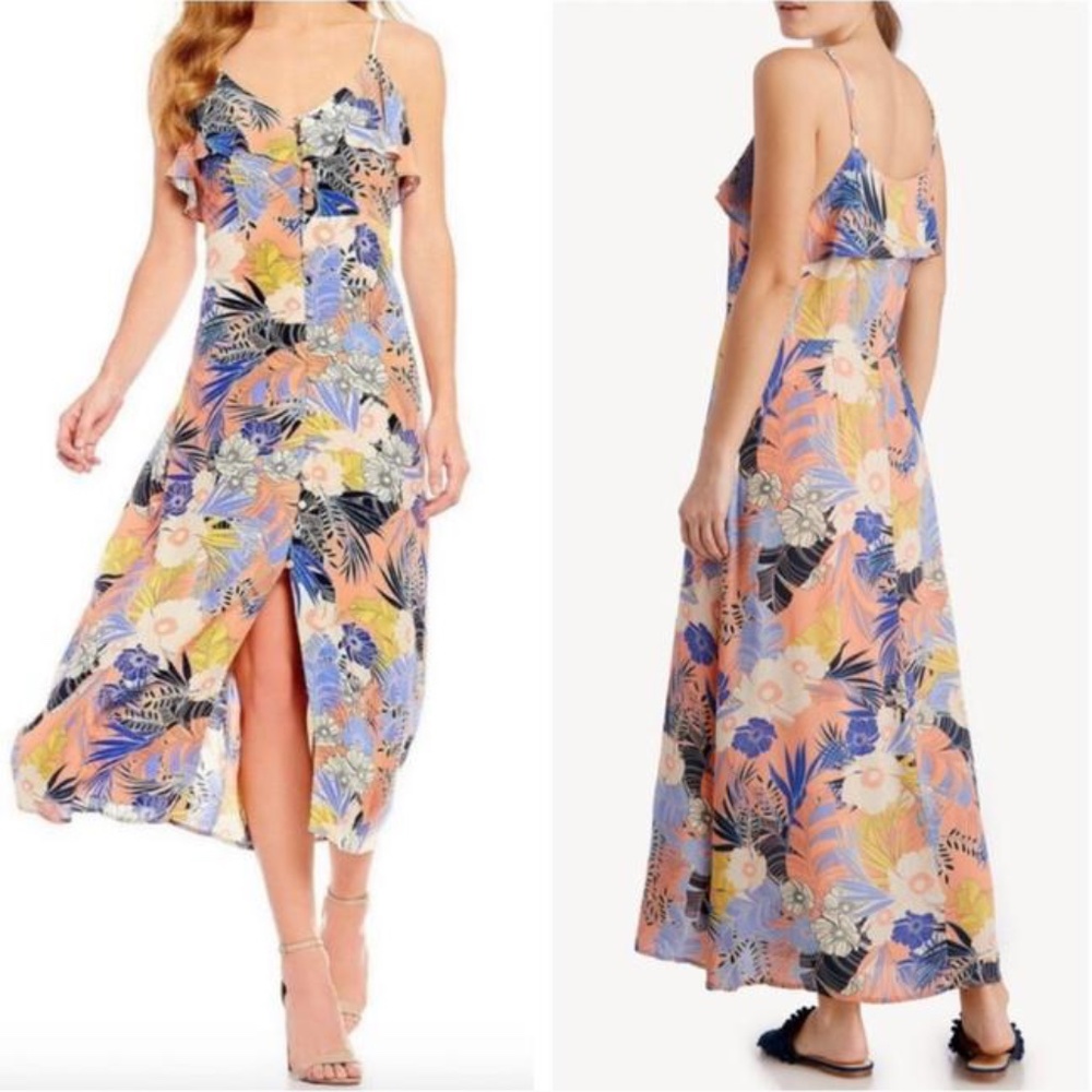 Sanctuary Isabella Floral Ruffled Maxi Dress